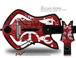  Love and Peace Red Decal Style Skin - fits Warriors Of Rock Guitar Hero Guitar (GUITAR NOT INCLUDED)