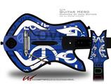  Love and Peace Blue Decal Style Skin - fits Warriors Of Rock Guitar Hero Guitar (GUITAR NOT INCLUDED)