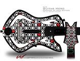  XO Hearts Decal Style Skin - fits Warriors Of Rock Guitar Hero Guitar (GUITAR NOT INCLUDED)