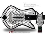  Diamond Plate Metal Decal Style Skin - fits Warriors Of Rock Guitar Hero Guitar (GUITAR NOT INCLUDED)