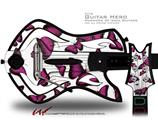  Butterflies Purple Decal Style Skin - fits Warriors Of Rock Guitar Hero Guitar (GUITAR NOT INCLUDED)