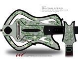  Victorian Design Green Decal Style Skin - fits Warriors Of Rock Guitar Hero Guitar (GUITAR NOT INCLUDED)