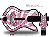  Rising Sun Japanese Flag Pink Decal Style Skin - fits Warriors Of Rock Guitar Hero Guitar (GUITAR NOT INCLUDED)