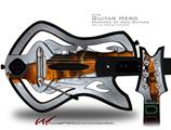  Ripped Metal Fire Decal Style Skin - fits Warriors Of Rock Guitar Hero Guitar (GUITAR NOT INCLUDED)