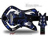  Twisted Garden Blue and White Decal Style Skin - fits Warriors Of Rock Guitar Hero Guitar (GUITAR NOT INCLUDED)