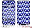 iPod Touch 4G Skin Zig Zag Blues