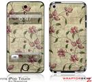 iPod Touch 4G Skin Flowers and Berries Pink