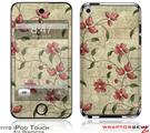iPod Touch 4G Skin Flowers and Berries Red