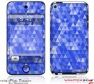 iPod Touch 4G Skin Triangle Mosaic Blue