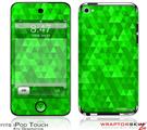 iPod Touch 4G Skin Triangle Mosaic Green