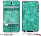 iPod Touch 4G Skin Triangle Mosaic Seafoam Green