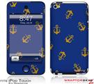 iPod Touch 4G Skin Anchors Away Blue