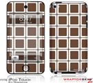 iPod Touch 4G Skin Squared Chocolate Brown