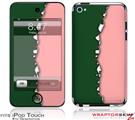 iPod Touch 4G Skin Ripped Colors Green Pink