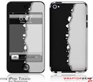 iPod Touch 4G Skin Ripped Colors Black Gray