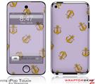 iPod Touch 4G Skin Anchors Away Lavender