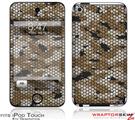 iPod Touch 4G Skin HEX Mesh Camo 01 Tan