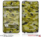 iPod Touch 4G Skin HEX Mesh Camo 01 Yellow