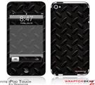 iPod Touch 4G Skin Diamond Plate Metal 02 Black