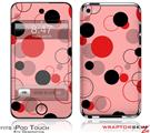 iPod Touch 4G Skin - Lots of Dots Red on Pink