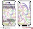 iPod Touch 4G Skin - Neon Swoosh on White