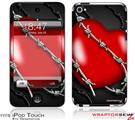 iPod Touch 4G Skin - Barbwire Heart Red