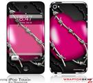 iPod Touch 4G Skin - Barbwire Heart Hot Pink