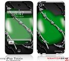 iPod Touch 4G Skin - Barbwire Heart Green