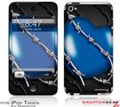 iPod Touch 4G Skin - Barbwire Heart Blue