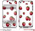 iPod Touch 4G Skin - Strawberries on White