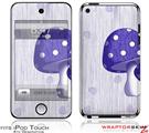 iPod Touch 4G Skin - Mushrooms Purple