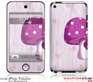 iPod Touch 4G Skin - Mushrooms Hot Pink