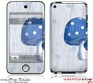 iPod Touch 4G Skin - Mushrooms Blue