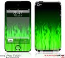 iPod Touch 4G Skin - Fire Green