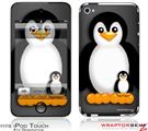 iPod Touch 4G Skin - Penguins on Black