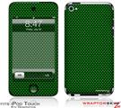 iPod Touch 4G Skin - Carbon Fiber Green