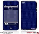 iPod Touch 4G Skin - Carbon Fiber Blue