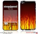 iPod Touch 4G Skin - Fire on Black