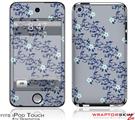 iPod Touch 4G Skin - Victorian Design Blue