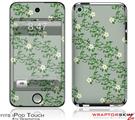 iPod Touch 4G Skin - Victorian Design Green