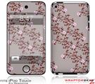 iPod Touch 4G Skin - Victorian Design Red