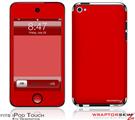iPod Touch 4G Skin - Solids Collection Red
