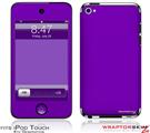 iPod Touch 4G Skin - Solids Collection Purple