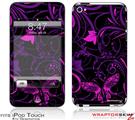 iPod Touch 4G Skin - Twisted Garden Purple and Hot Pink