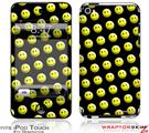 iPod Touch 4G Skin - Smileys on Black