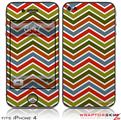 iPhone 4 Skin Zig Zag Colors 01