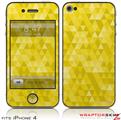 iPhone 4 Skin Triangle Mosaic Yellow