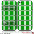 iPhone 4 Skin Squared Green