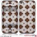 iPhone 4 Skin Boxed Chocolate Brown