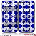 iPhone 4 Skin Boxed Royal Blue